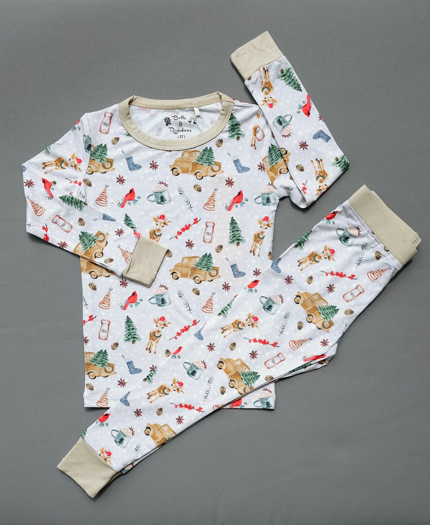 Holly Bells 2pc Pajama Set