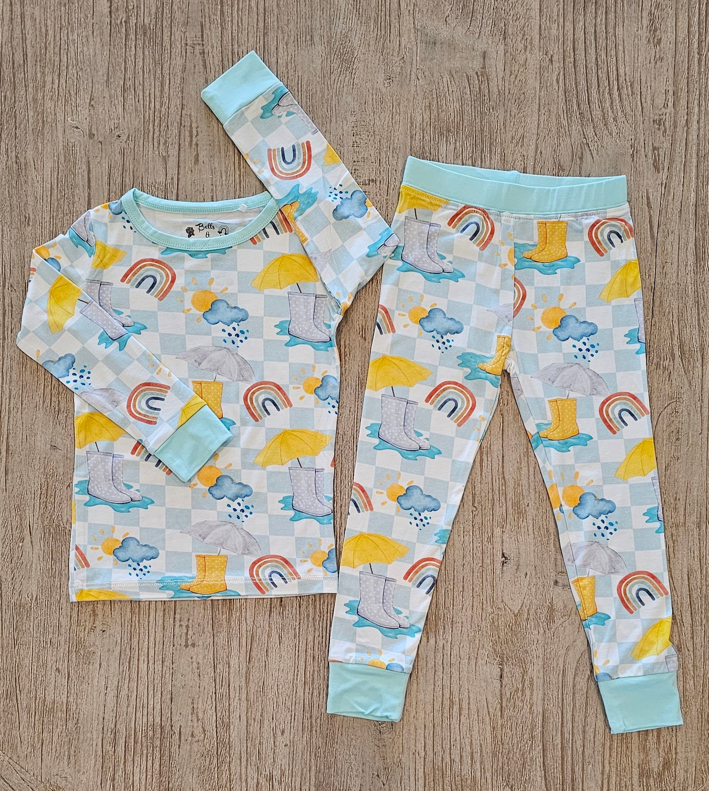 Splashing in the Rain 2pc Pajama Set