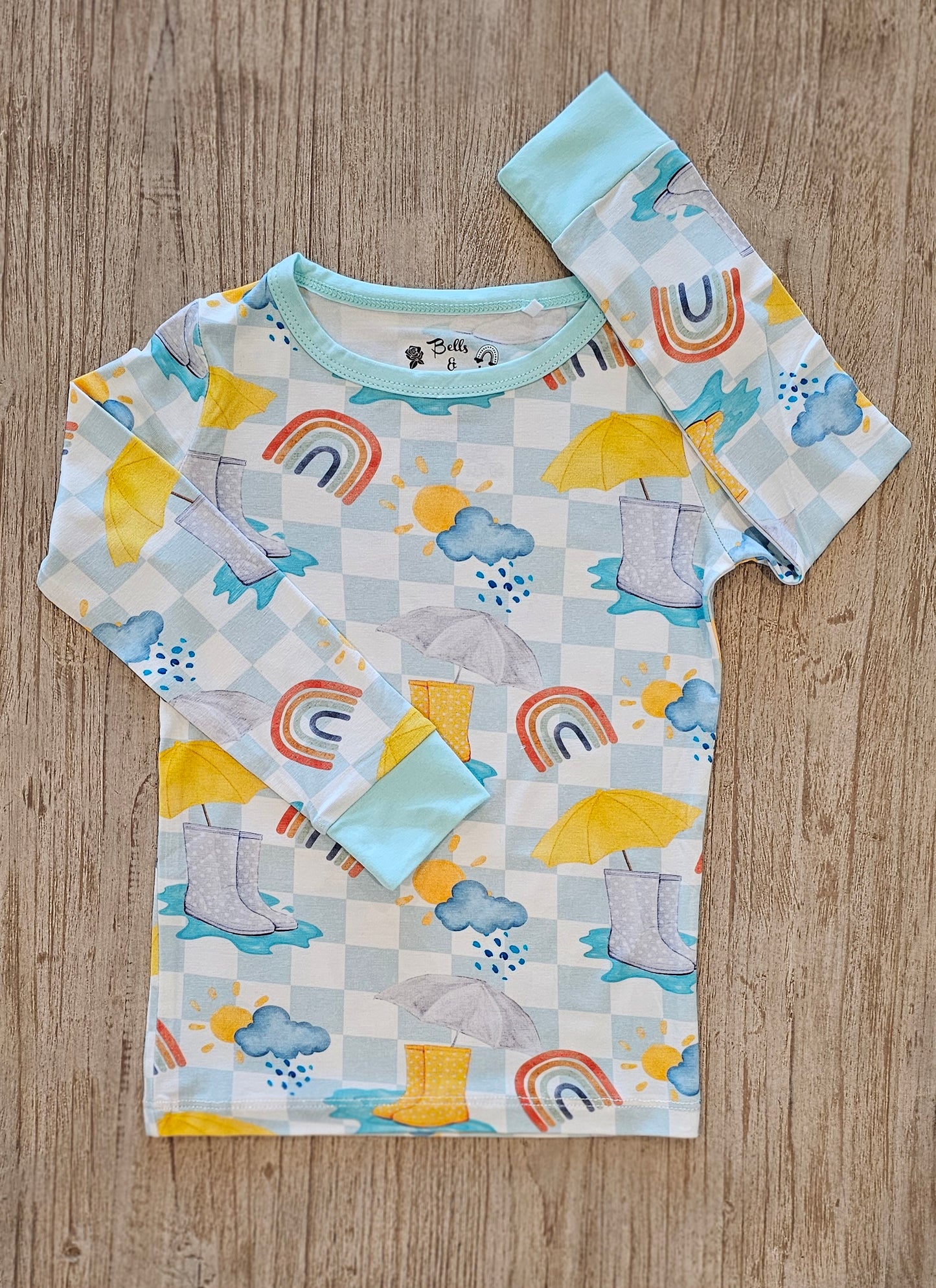 Splashing in the Rain 2pc Pajama Set