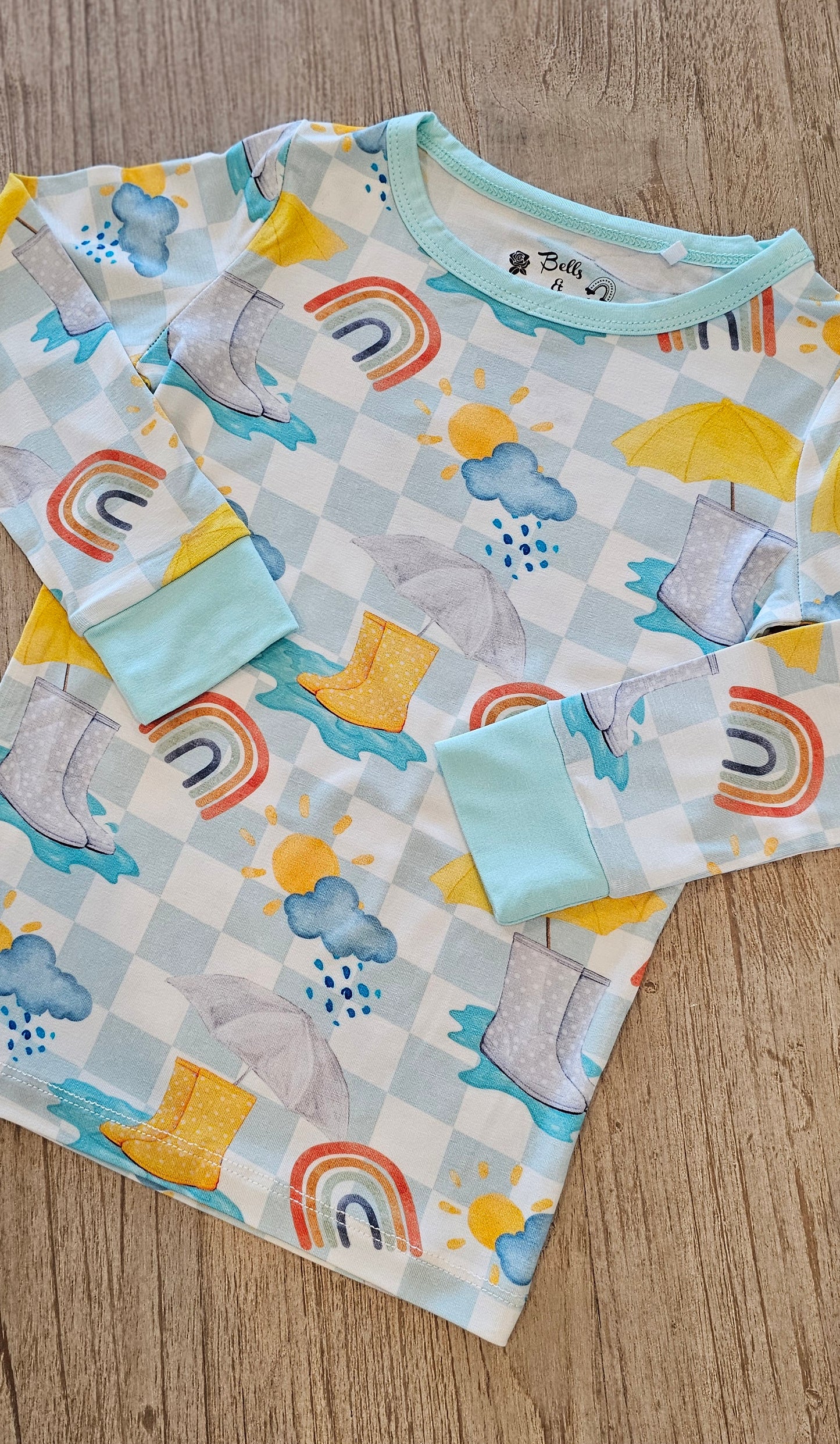 Splashing in the Rain 2pc Pajama Set
