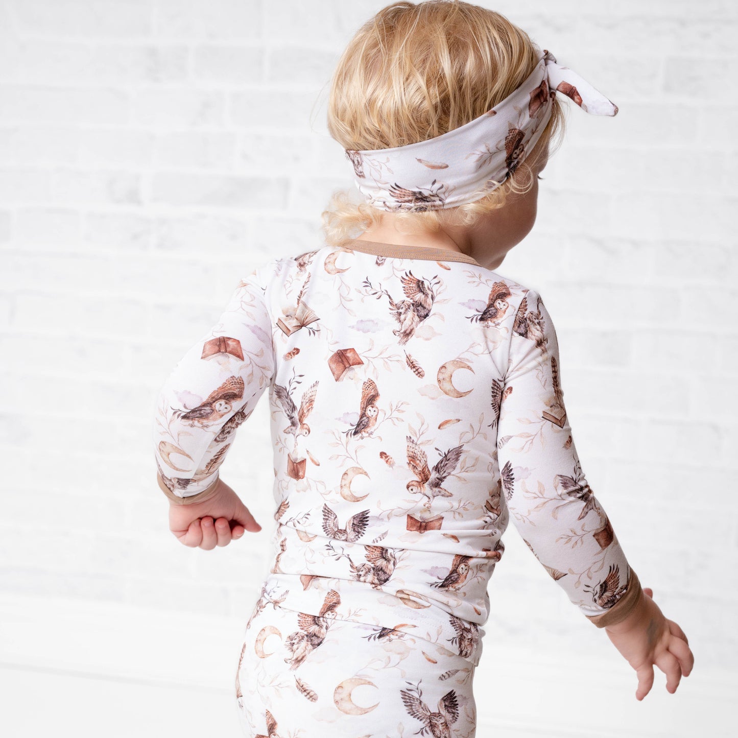 Feathers and Fables(Owl)TENCEL™ Modal Long Sleeve PJ's