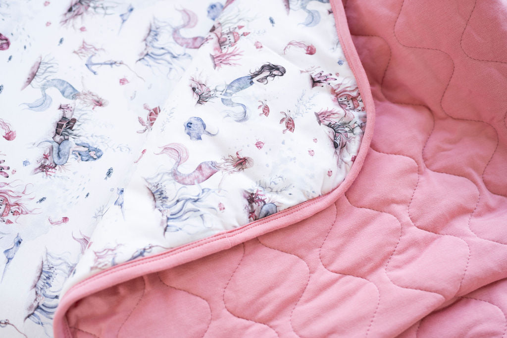 Mermaid Cove Adult Quilted Blanket BDLJ