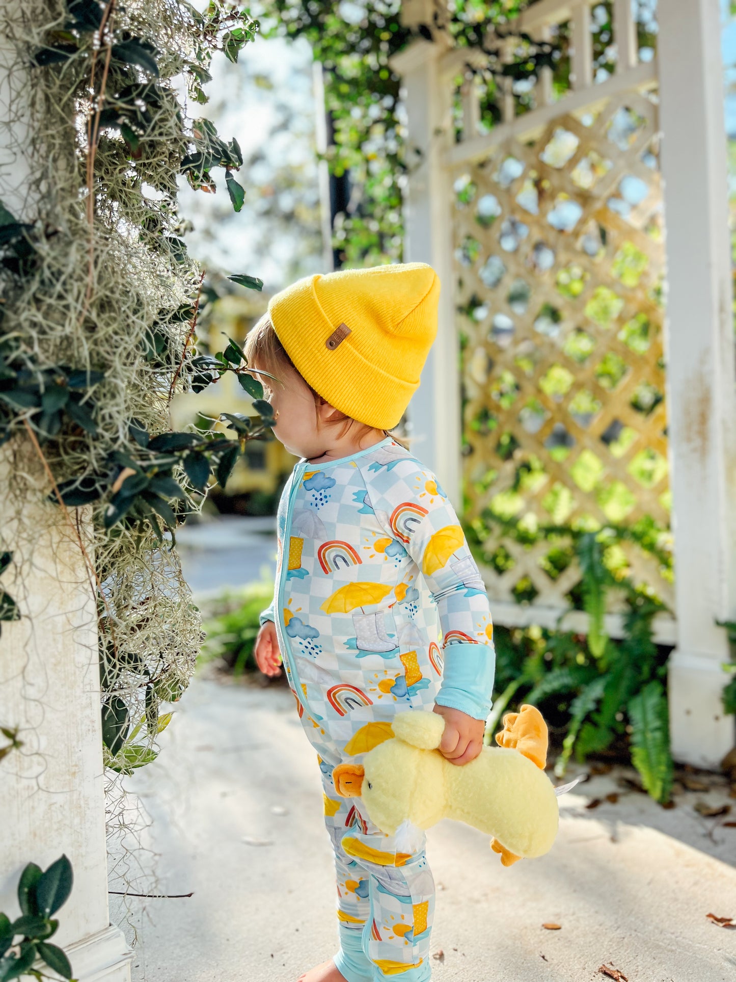 Splashing In The Rain Convertible Footie Pajama
