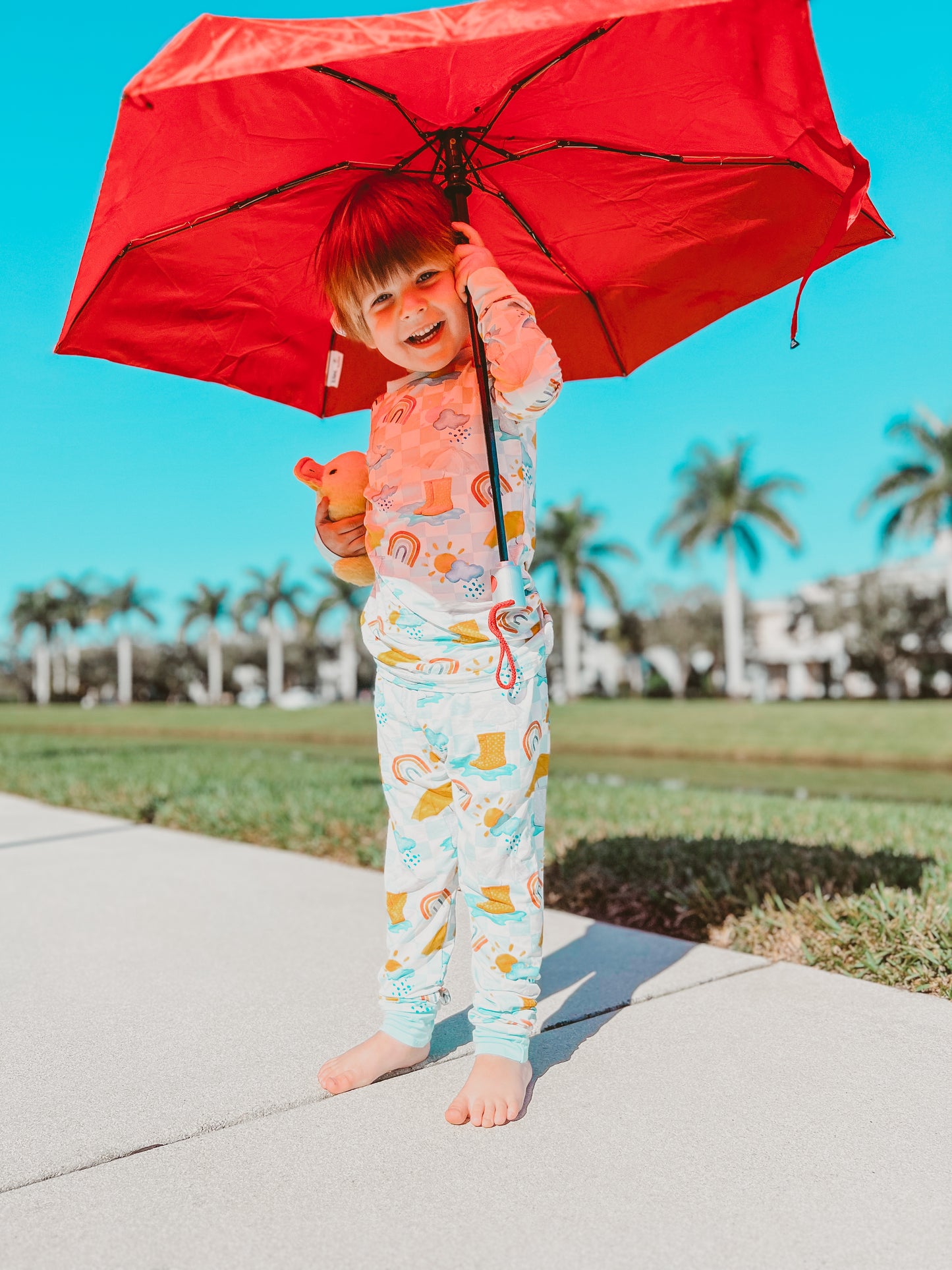 Splashing in the Rain 2pc Pajama Set