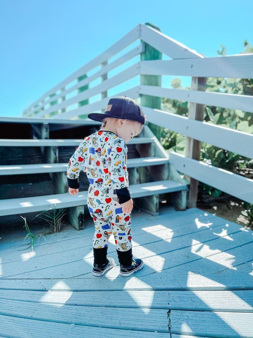 Cool Dude Convertible Footie Pajama