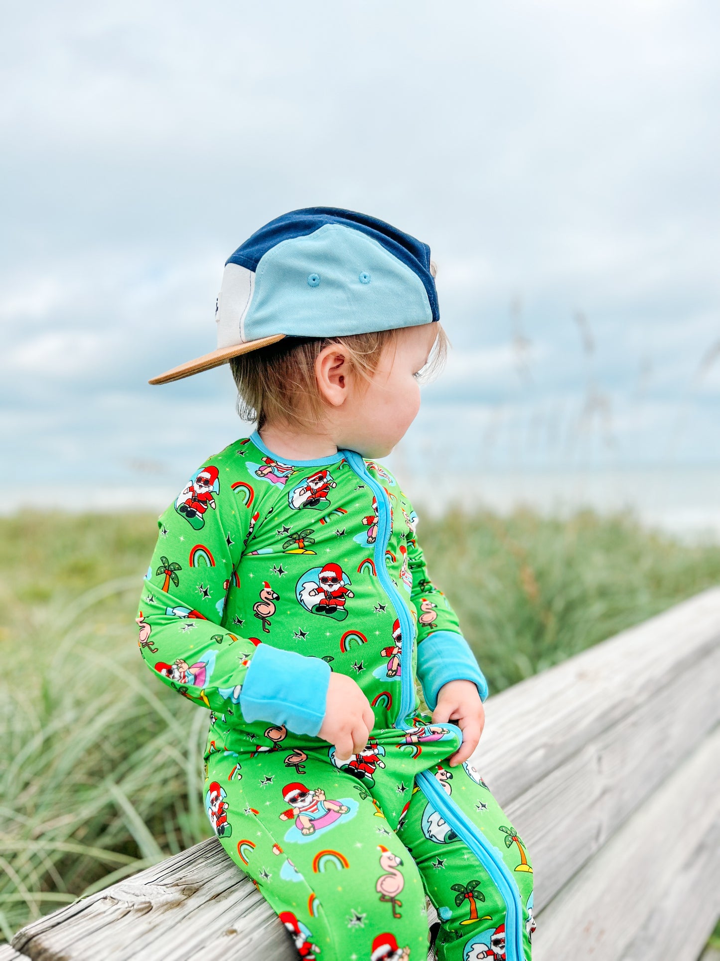 Tis The Sea-Sun Convertible Footie Pajama