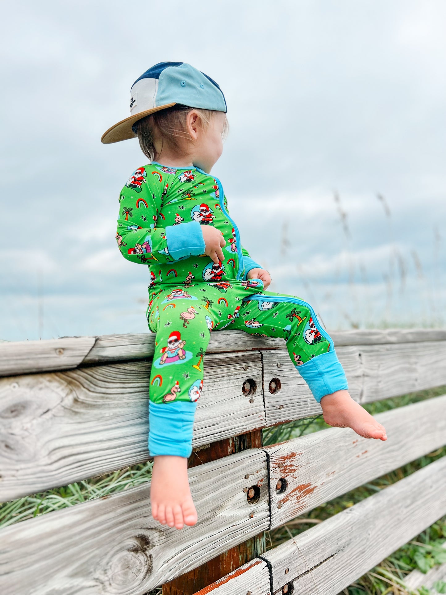 Tis The Sea-Sun Convertible Footie Pajama
