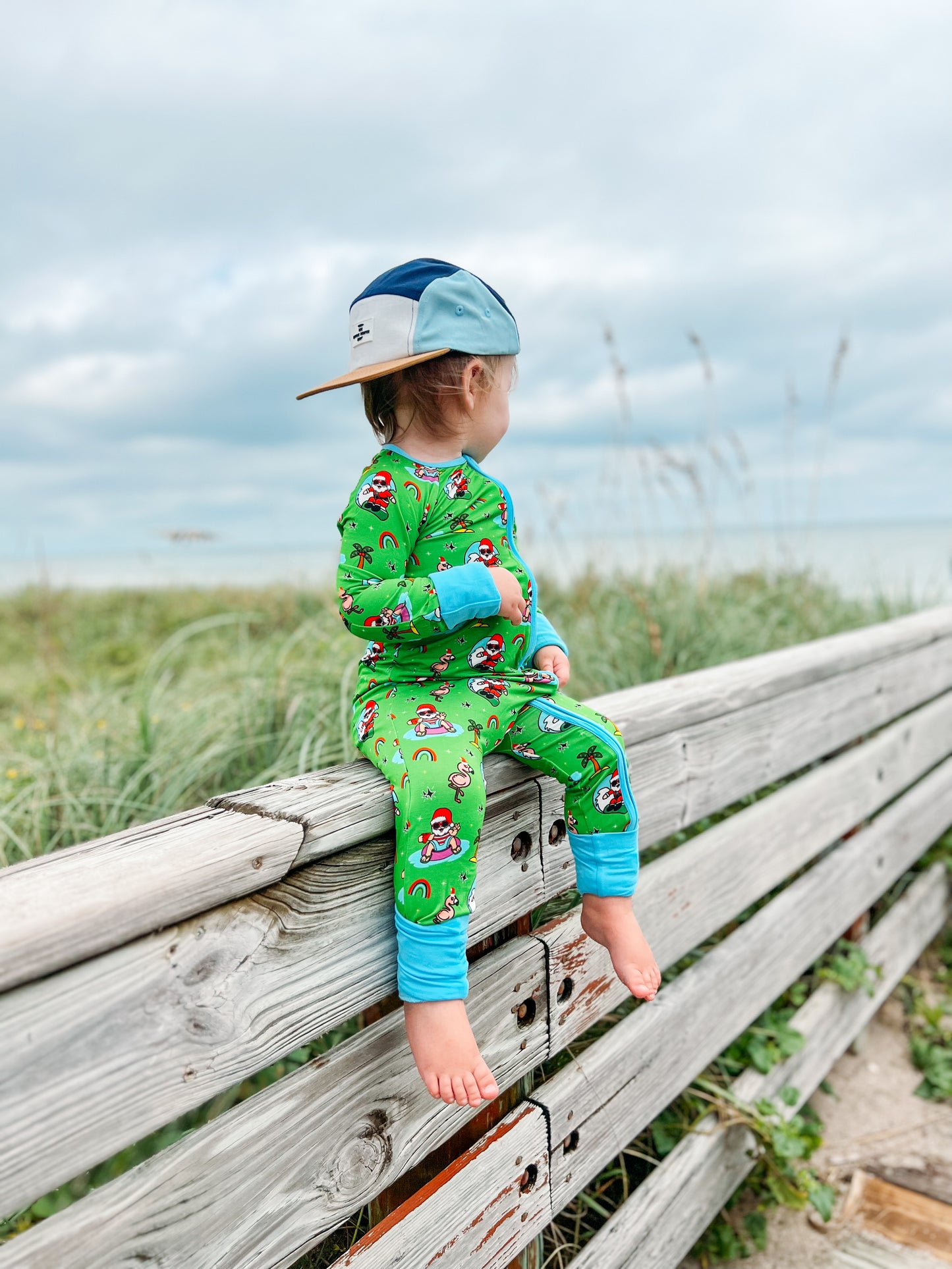 Tis The Sea-Sun Convertible Footie Pajama