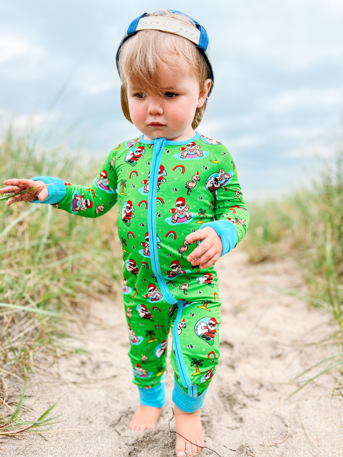 Tis The Sea-Sun Convertible Footie Pajama