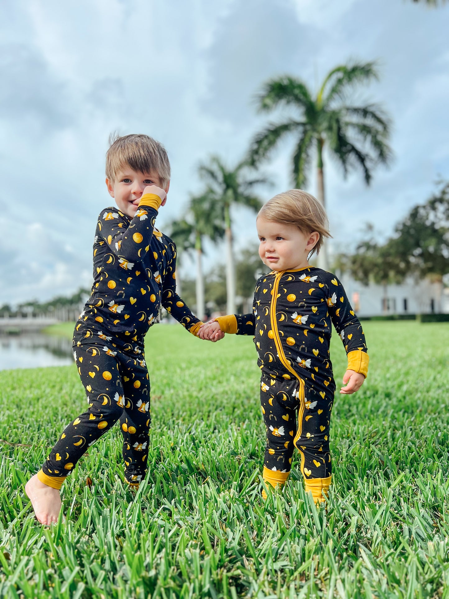 Celestial Bells Convertible Footie Pajama