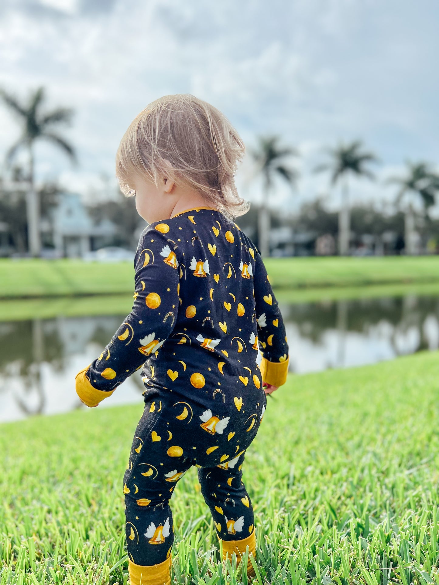Celestial Bells Convertible Footie Pajama