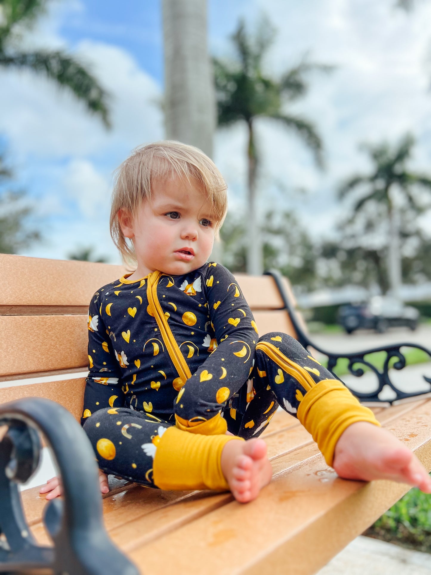 Celestial Bells Convertible Footie Pajama
