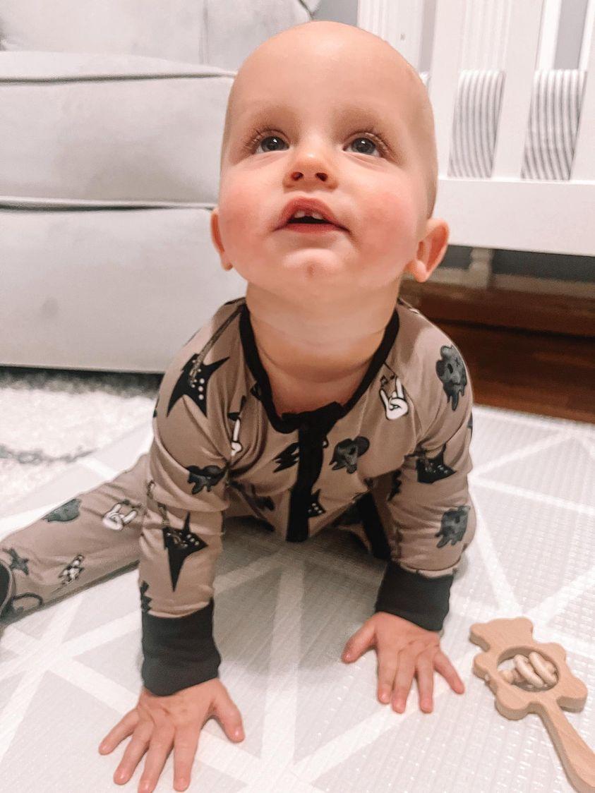 Rock On Rockstar Convertible Footie Pajama