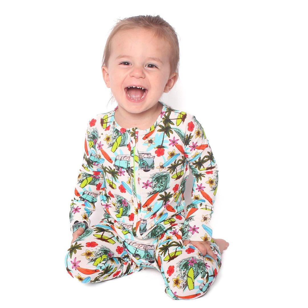 Beach Vibes Only Convertible Footie Pajama