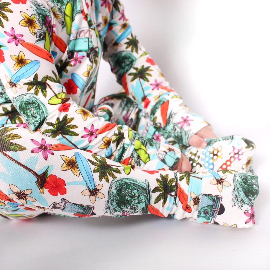 Beach Vibes Only Convertible Footie Pajama