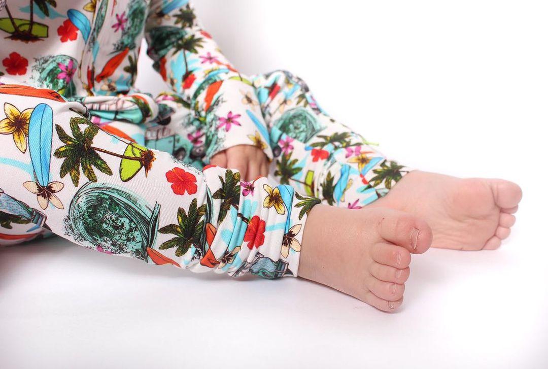 Beach Vibes Only Convertible Footie Pajama