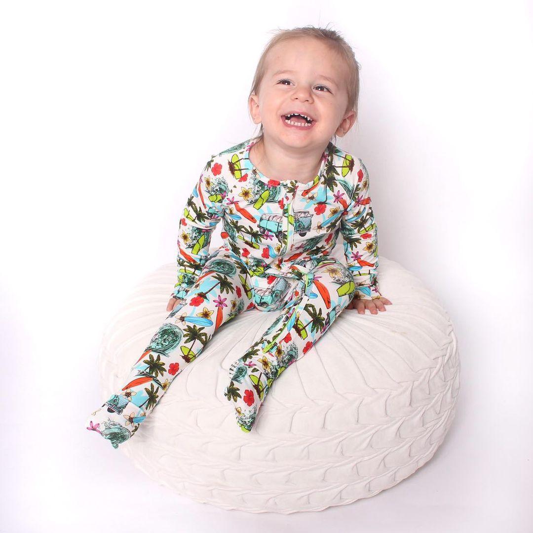 Beach Vibes Only Convertible Footie Pajama