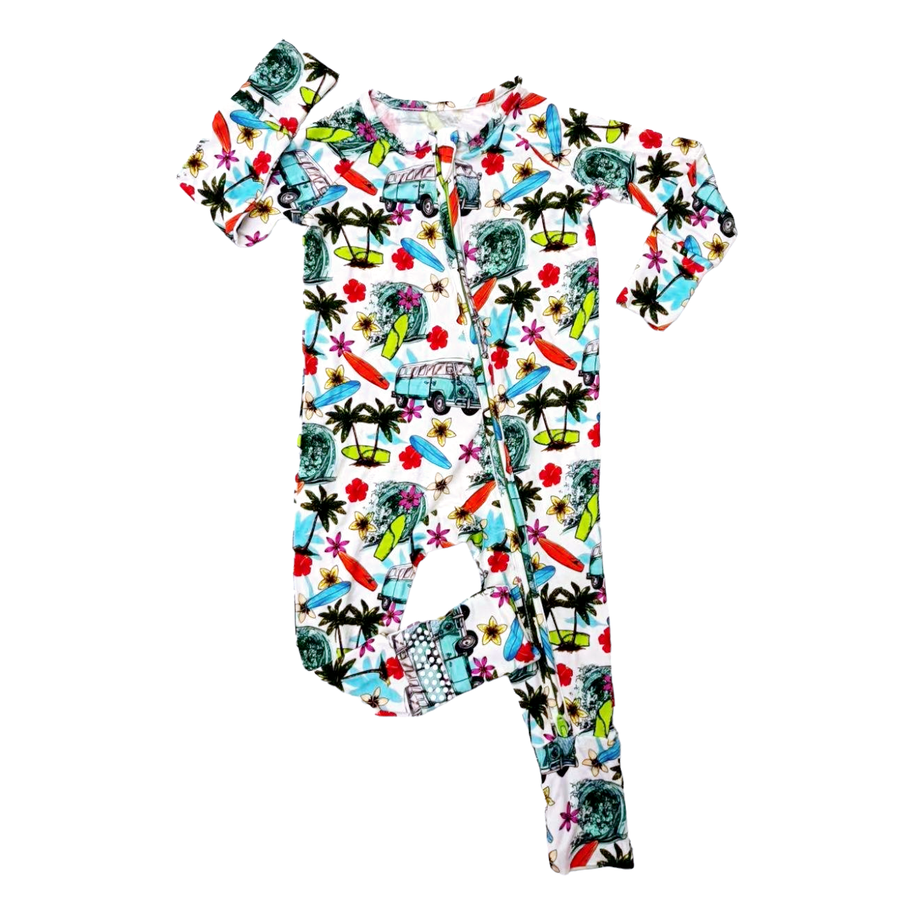 Beach Vibes Only Convertible Footie Pajama
