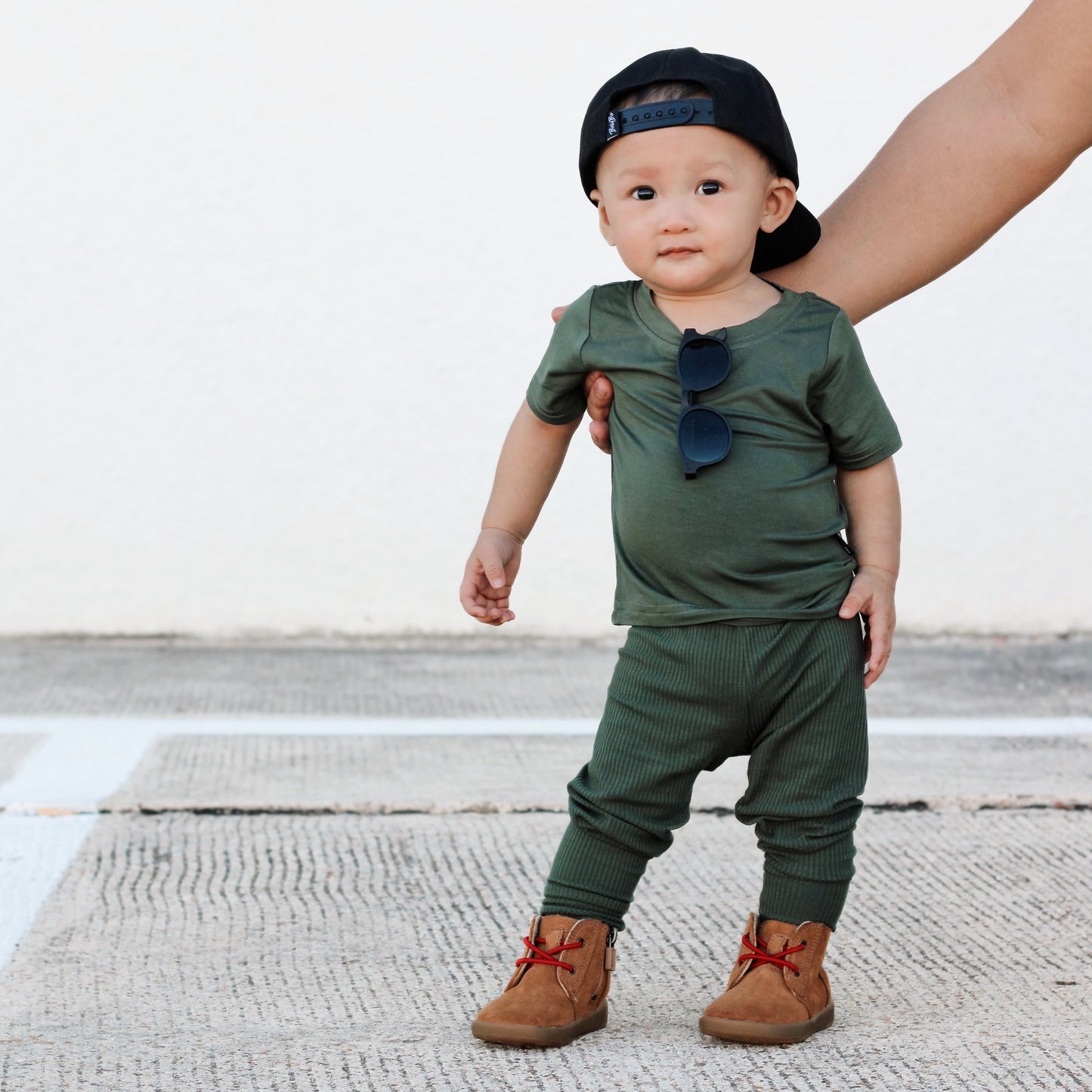 BAMBOO BASIC TEE- Moss
