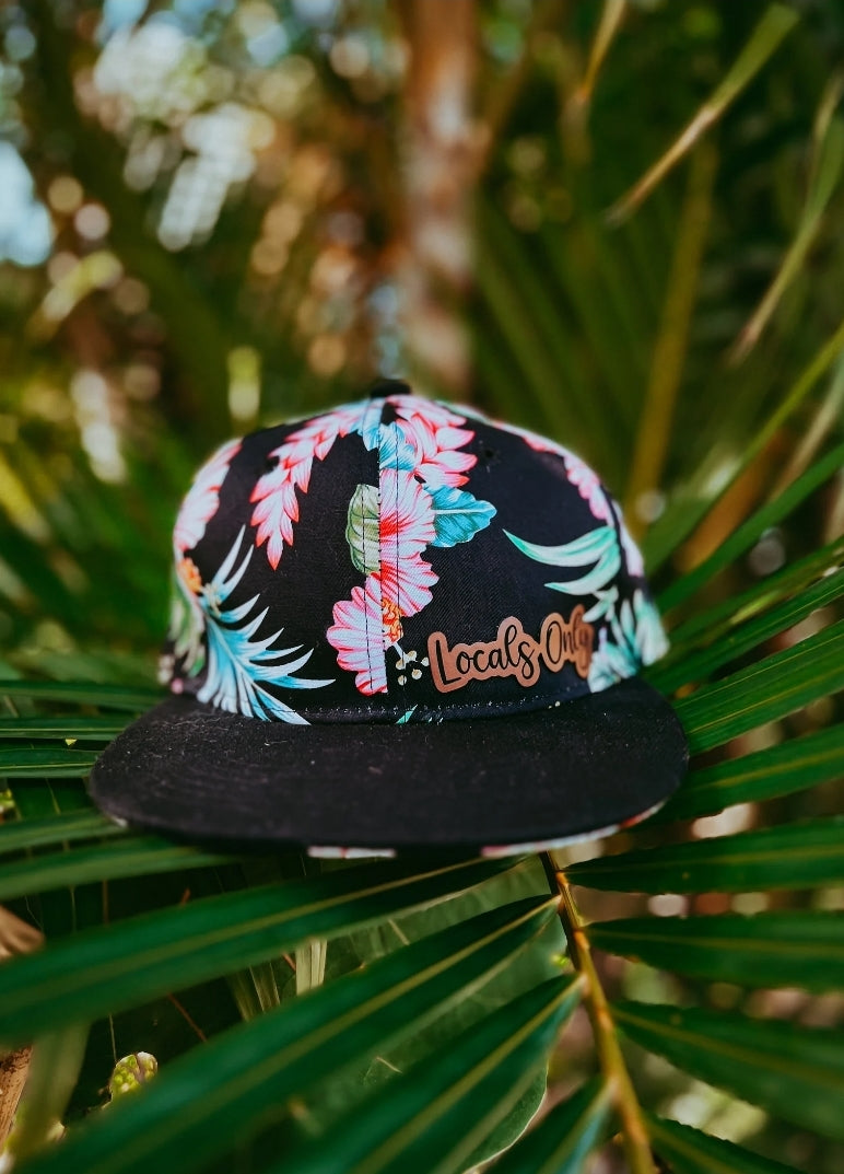 Locals Only Hibiscus Snapback Hat