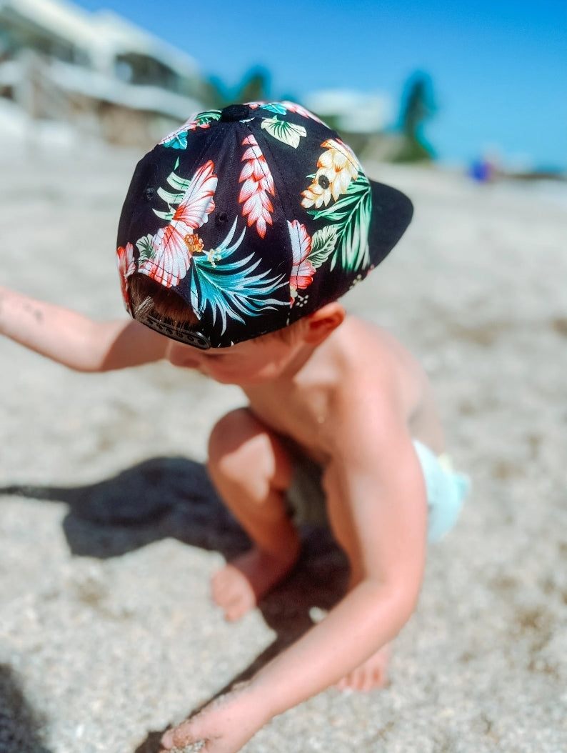 Locals Only Hibiscus Snapback Hat