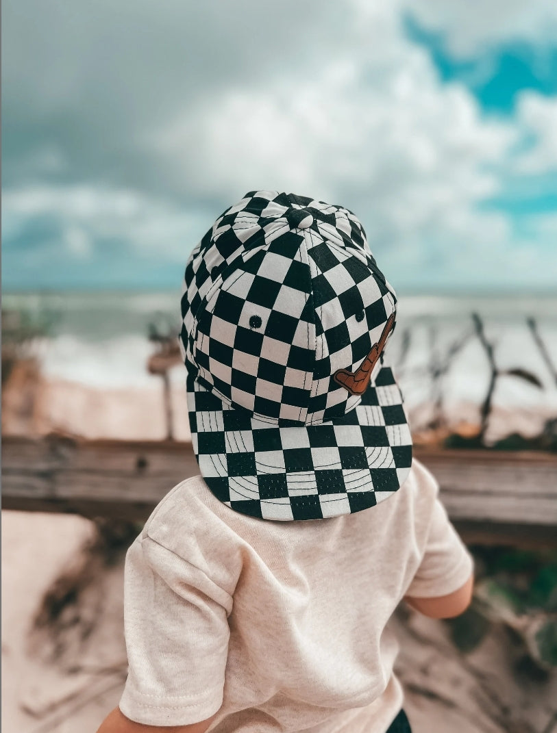 Hang Loose Checkered Snapback Hat