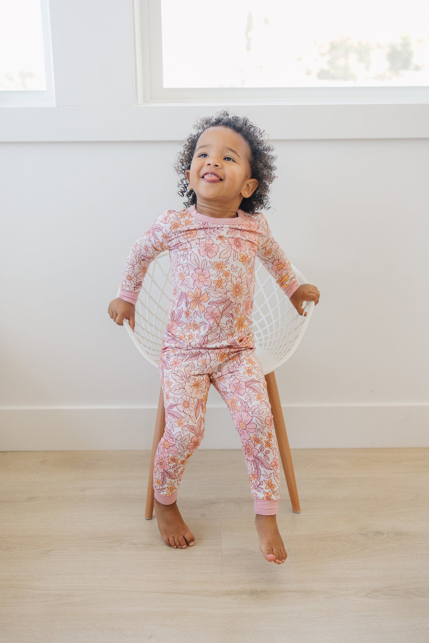 Blush Blooms 2pc Bamboo PJ Set