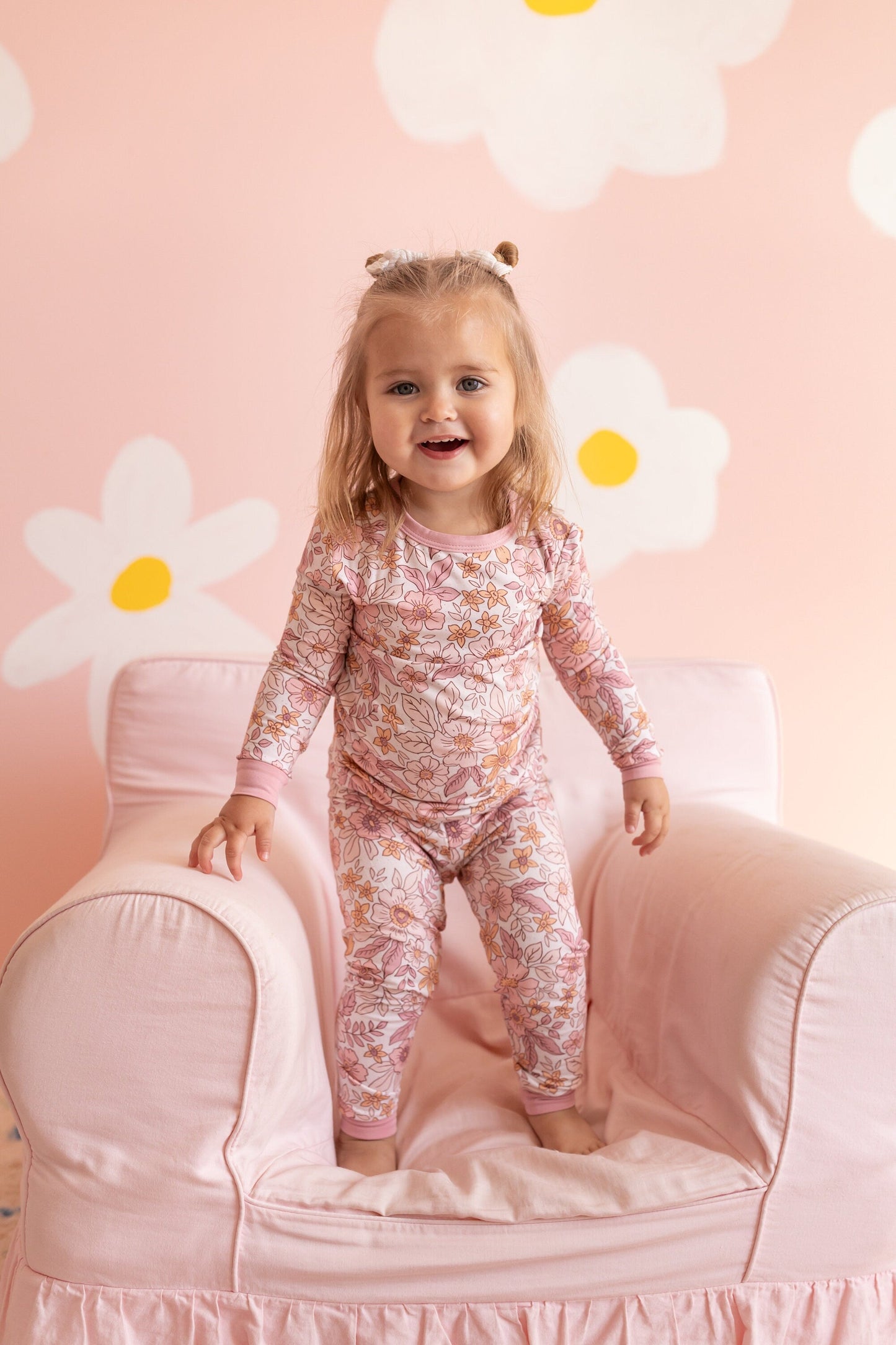 Blush Blooms 2pc Bamboo PJ Set
