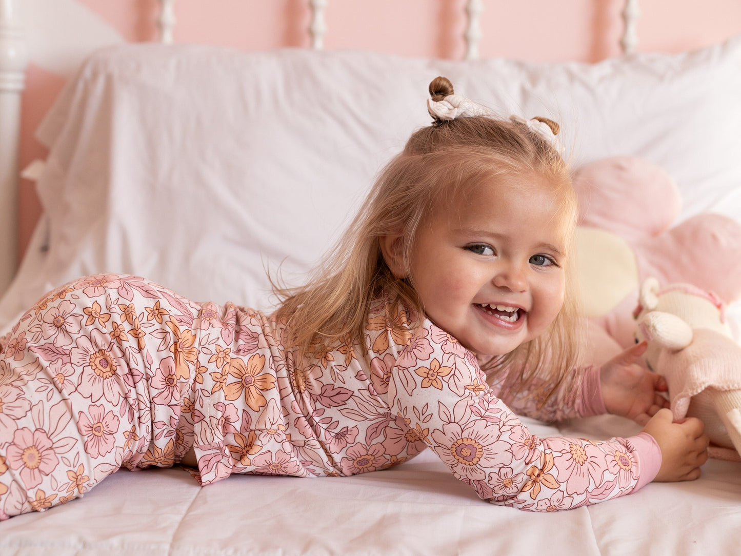 Blush Blooms 2pc Bamboo PJ Set