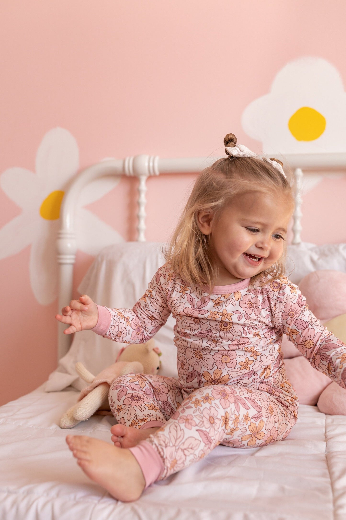 Blush Blooms 2pc Bamboo PJ Set