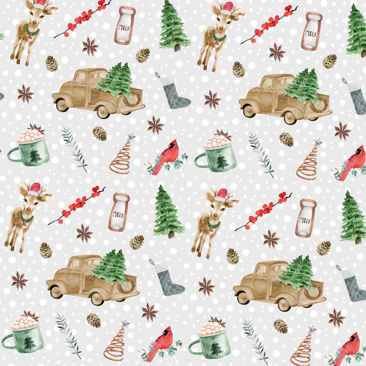 Holly Bells 2pc Pajama Set