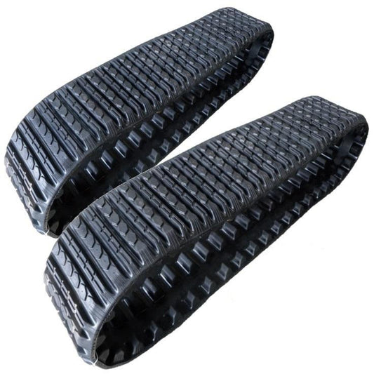 2 Rubber Tracks Fits CAT 257D3 15X4X42 15" Wide Straight Bar Tread