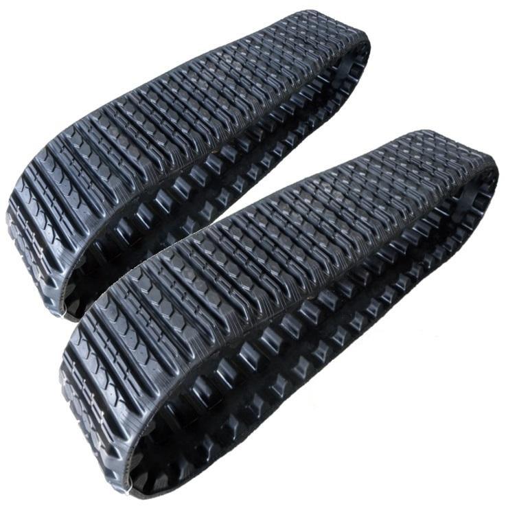 2 Rubber Tracks Fits ASV RT50 15X4X42 15" Wide Straight Bar Tread
