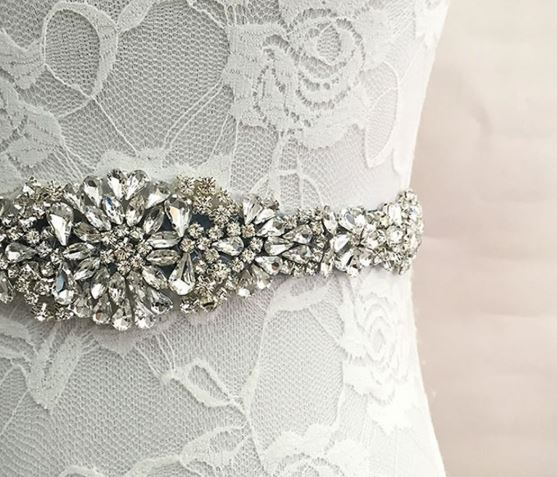 Crystal Wedding Belt Satin Bridal Ribbon