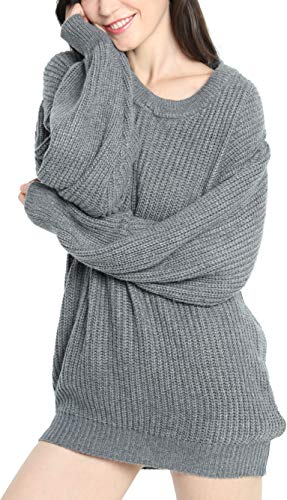 Womens Cashmere Oversized Loose Knitted Winter Sweater
