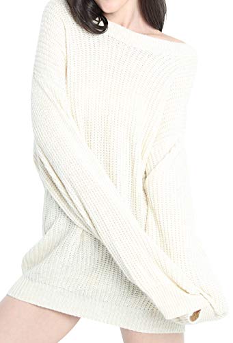 Womens Cashmere Oversized Loose Knitted Winter Sweater