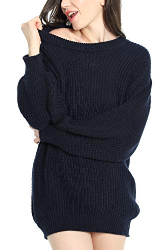 Womens Cashmere Oversized Loose Knitted Winter Sweater