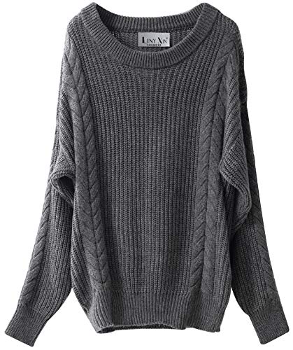 Womens Cashmere Oversized Loose Knitted Winter Sweater
