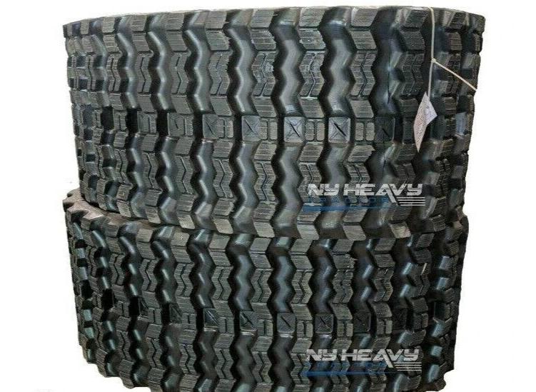 Two Rubber Tracks Fits Bobcat S250 450X86X60 18" Zig Zag Tread
