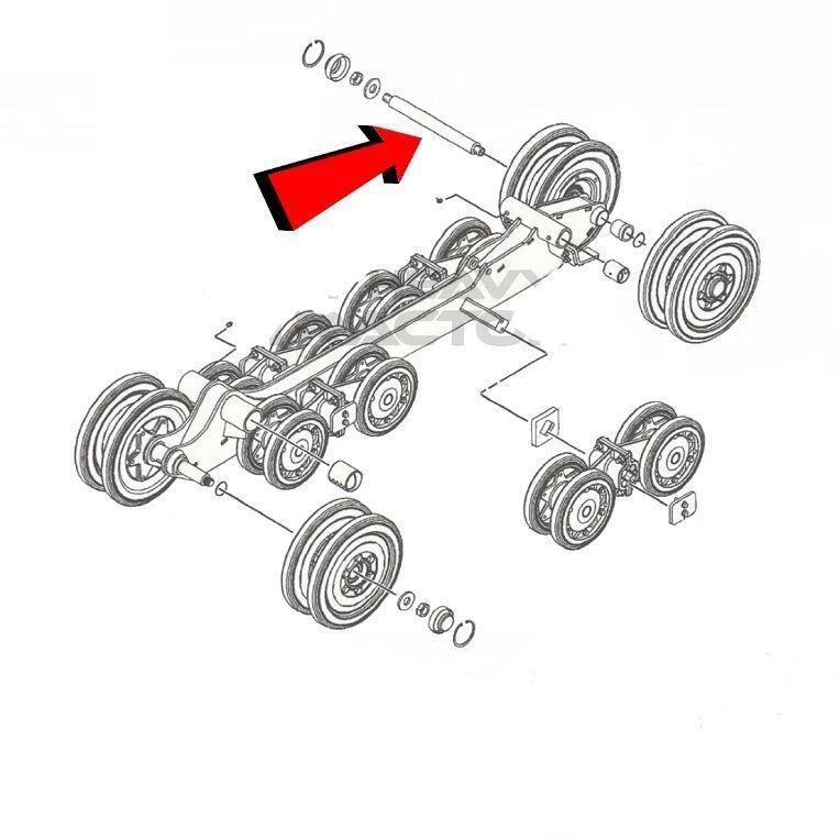3093295 Front Axle Kit Factory For CAT 277C2 287C2 297D2 3093297 3093296