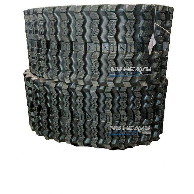 Two Rubber Tracks Fits New Holland LS185 450X86X60 18" Zig Zag