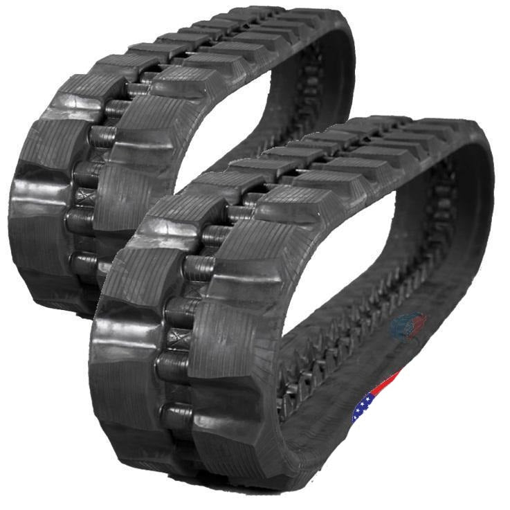 2 Rubber Tracks Fits Takeuchi TL12 TL150 TL250 450X100X50 18" Wide Block Tread