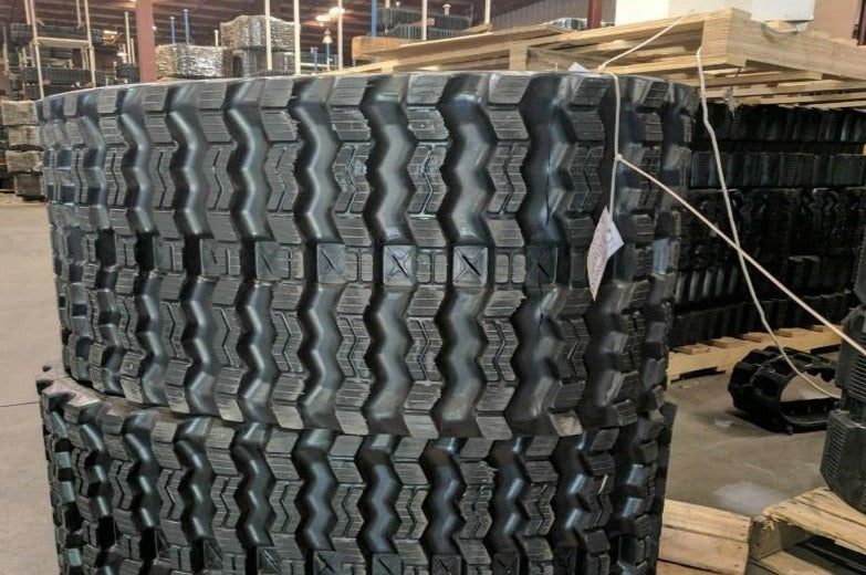 2 Rubber Tracks - Fits Takeuchi TL12V2 TL12R2 450X86X60 Zig Zag Tread