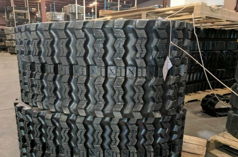 2 Rubber Tracks - Fits John Deere 8875 with Loegering VTS 450X86X60 Zig Zag Tread