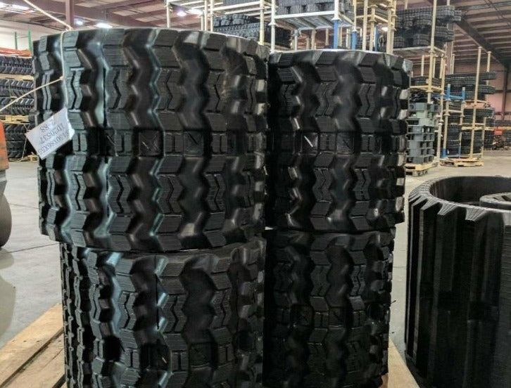 2 Rubber Tracks - Fits Takeuchi TL12V2 TL12R2 450X86X60 Zig Zag Tread