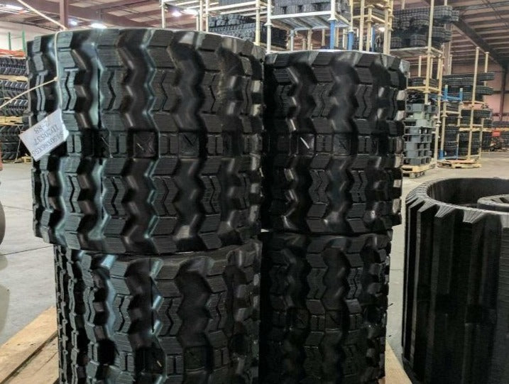 2 Rubber Tracks - Fits John Deere 8875 with Loegering VTS 450X86X60 Zig Zag Tread