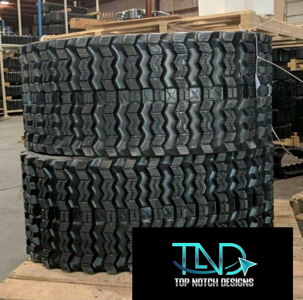2 Rubber Tracks Fits Takeuchi TL12V2 TL12R2 450X86X60 Zig Zag Tread 18"