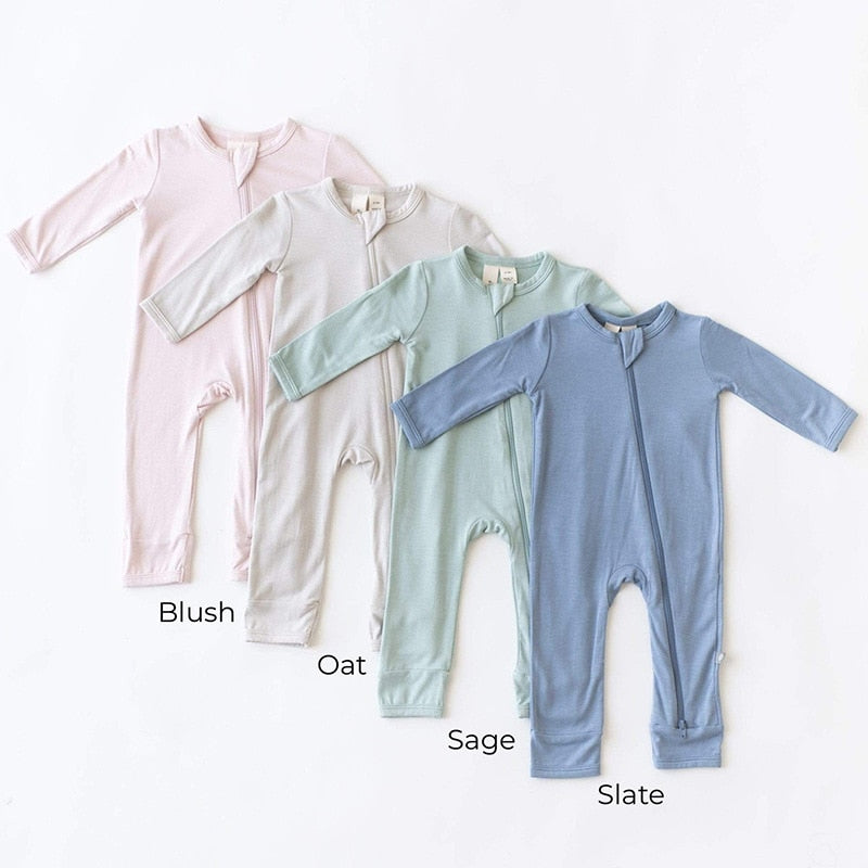 Baby Romper Bamboo Zipper Pajama