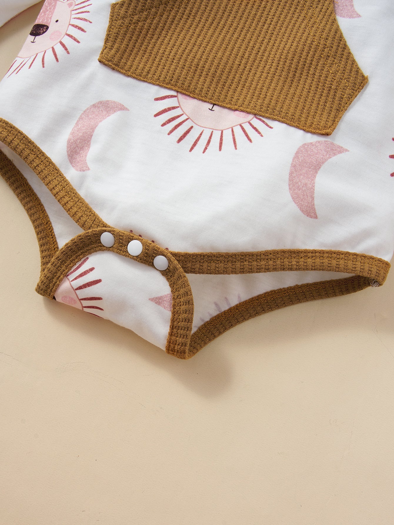 Girls Kangaroo Pocket Bodysuit and Ribbed Pants Set