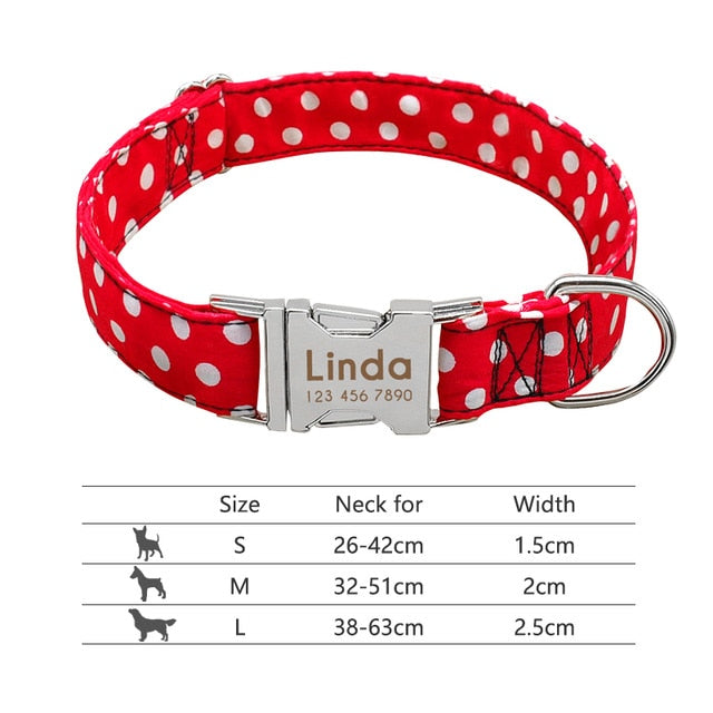 Personalized Pet Collar Engraved ID Tag Nameplate